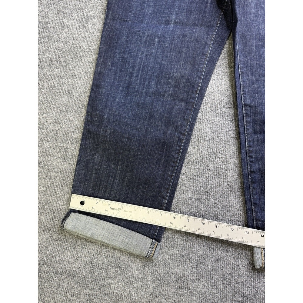 So Slimming By Chico's Women's Dark Wash Girlfriend Crop Blue Jeans Size 3 (XL) - Picture 4 of 13